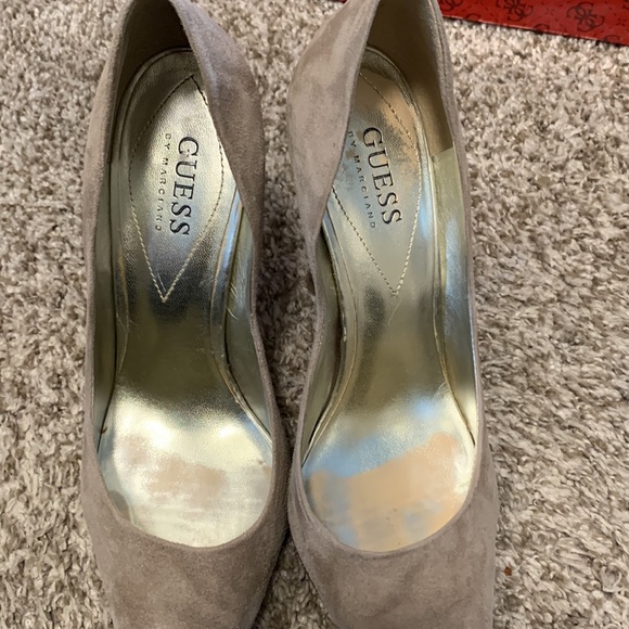 Guess by Marciano tan suede heels. - Picture 3 of 9